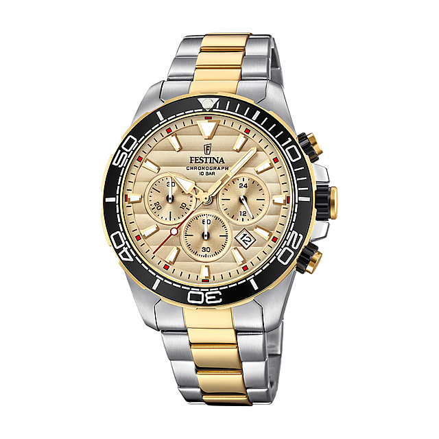 Festina Men's Golden Prestige Stainless Steel Watch ...